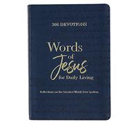 366 Devotions Words of Jesus for Daily Living Reflections on the Greatest Words Ever Spoken, Blue Faux Leather