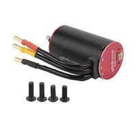 3665 3800KV 4 Pole Brushless Sensor Motor, RC Brushless Motor for Tamiya 1/8 1/10 Remote Control Vehicles, High Torque with Built - in Temperature Sensor