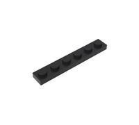 3666 Foundation Plate Plate 1x6 3666 50 Pieces GDS-505 Compatible with Lego Building Blocks Color:Black