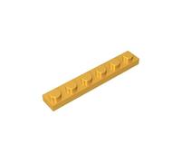 3666 Foundation Plate Plate 1x6 3666 50 Pieces GDS-505 Compatible with Lego Building Blocks Color:Chrome Gold