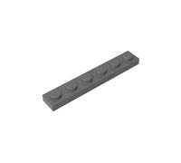 3666 Foundation Plate Plate 1x6 3666 50 Pieces GDS-505 Compatible with Lego Building Blocks Color:Dark Bluish Gray