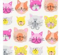 367542 - Boys & Girls Cats Orange Pink Yellow AS Creation Wallpaper