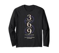 369 Create Align Transcend Sacred Numerology Long Sleeve T-Shirt