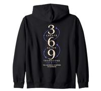 369 Create Align Transcend Sacred Numerology Zip Hoodie