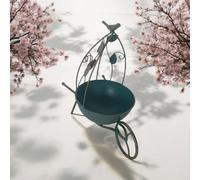 36Cm Blue Metal Garden Planter