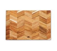 Barbary & Oak BO847022 Chevron Rectangle Chopping Board, Suitable for Food Preparation and Serving, Acacia Wood