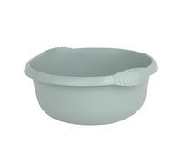 36cm Silver Sage Washing Up Bowl High Grade Plastic Round Sink Tidy Organizer Multipurpose Bowl Basin Washbowl Mixing Bowl Dish Caddy for Space Saving Home & Kitchen Garden Camping (1)