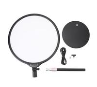 36cm USB Desktop Fill Light 2900K-6600K Beauty Selfie Fill Light Desktop Selfie Light with 168pcs LED Chips for Photography Live Streaming (Black)
