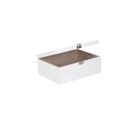 Red Hamper 36cm White Wooden Storage Box - One Size
