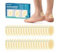 36ct Hydrocolloid Dressings Bunion Plasters Blister Plasters for Feet Heel & Toe - Kimihome Blister Pads for Blister Prevention & Recovery, Water Resistant Hydrocolloid Bandages - Heel Pack