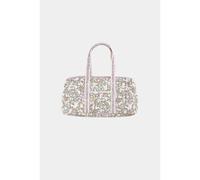 36H Bilbao Weekend Bag in Floral Print Canvas Printed Beige/Pink