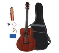 36in Beginner Classical Acoustic Guitar Set 6 Strings Guitar Starter Set Wood Instrument (Retro Color)