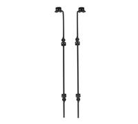 36in Cane Bolt, Heavy Duty Drop Rod Gate Stopper Hardware, Gate Ground Latch for Wooden Fences Metal Gates Doors, Gate Drop Pin for Holding Gate to The Ground, 2 Sets