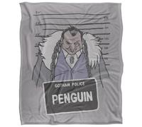 DC comics Batman Line Up The Penguin Blanket Multicoloured (36In X 58In)