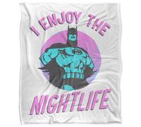 (36in x 58in, Multicoloured) Batman Nightlife Blanket