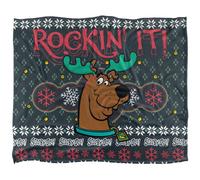 (36in x 58in, Multicoloured) Scooby Doo Rockin It Christmas Blanket