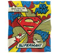 (36in x 58in, Multicoloured) Superman This Looks Like A Job Blanket