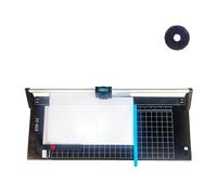 36Inch Roller-Type Paper Cutter, Manual Operation, Precision Rotary Trimmer with Magnetic Ruler & Automatic Hold-Down, High Precision Cutting Tool for Cardboard, PVC Film(36")