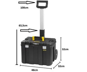 36L/50Kg FATMAX TSTAK Tool Box, Tool Case (STANLEY FMST1-75753)