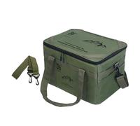 36L camping storage bag with table - camping portable equipment, outer sunwogels bag | Equipped with a detachable table, shock absorption by integrating thickened damping materials for travel, green