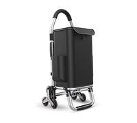 36L Large Capacity Shopping Cart, Lightweight Shopping Trolley with 6 Noiseless Wheels - Foldable and Easy Storage Aluminum Cart for Shopping