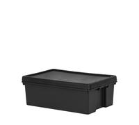 Wham Bam Recycled Storage Box and Lid Black 36Ltr