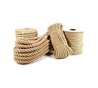 Ø 36mm Ø Jute Rope 100% Pure Natural Jute Fibers Twisted Braided Decking, Boating, Home & Garden DIY (20 meters)