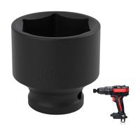 36mm 1/2" Drive Deep Impact Socket, 6-Point Chrome Molybdenum Steel Axle Nut Socket, 36mm Impact Sleeve for Axle Nut Removal, Suitable for Impact Wrench Ratchet and Breaker Bar for Automotive Repair