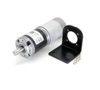 36MM 555 DC Planetary Reducer Gear electronic starter 12V 24V PWM Speed Rgulation CW CCW High Torque Low Speed 8-1620rpm Home Equipment MQXFCZUX(24V 32rpm,Motor With Bracket)