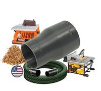 36mm Adapter for 2-1/2" Dust Collection Ports - For Festool Hoses (Black)