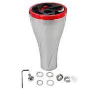 36mm Aluminium Alloy Power Knob for and Casting Reel, Compatible with for DAIWA, for STELLA, for STRADIC, Twin Power, S Series, Ergonomic Water Drop Shape, Anti-Slip Spiral Groove(grey red)