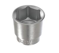 36mm Hexagon Socket Wrench Insert 1/2 inch Made of Chrome-Plated CV Steel I Hexagon Socket with 12.5mm (1/2") Drive from WIESEMANN 1893 I 80805