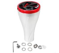 36mm Reel Power Knob Aluminum, for Daiwa, for stella S, for stradic, for Twin Power Casting Replacement Anti-Slip Groove Design Black(silver red)