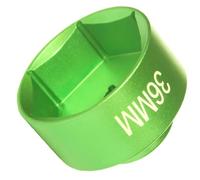 36mm socket, Oil Filter wrench, low profile 6-point 3/8" Drive fuel filter socket fits Diesel Engines oil Filter Removal tool (green, 36mm)
