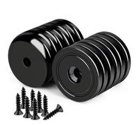 36MM Strong Magnets Heavy Duty,12Pack Super Strong Neodymium Cup Magnet with Screw for Wall Mounting,1.41Inch Rare Earth Magnets Countersunk Holes Large Pot Magnet for Kitchen Home Office