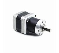 36MM Strong Planetary Deceleration Stepper Gear DC Motor Torque DIY Robot Round/Square Mounting Plate 36GP-42H250B(Round Mounting plate,1 Ratio 100)