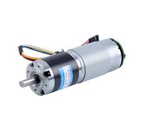 36MM36-555 with Encoder Max 200kg.cm 11-1538rpm High Torque Brushed Planetary DC Gearbox Motor Adjustable Speed Reversed(160RPM_24V 8MM)