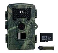 36MP 1080P Day Night Photo Video Taking Trail Camera Multi-function Outdoor Hunting Animal Observation House IP54 Waterproof with 34 Lights and 32G Storage Card