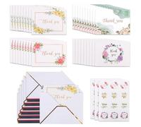 36Pack Thank You Cards with Envelopes & Stickers, Thank You Notes for Baby Shower Weddings Business and Formal All Occasion Cards