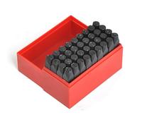 36pc 3/8" Steel Metal Punch Letter & Number Stamp Stamping Set with Plastic Case