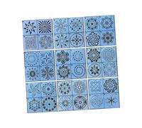 36pc Multi Design Templates Creative Painting Tool for Wood Fabric Stone Crafting Craft Skeleton Templates
