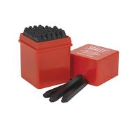 36PC Numbers Alphabet Letters Punches Set Stamp Metal Die Tool Kit 2.5MM
