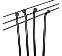 36Pcs 10G Bike Black Spokes Diameter 3.15mm Cylinder Black Color Spokes J-bend Length 30-160mm Customize Electric Motorcycle Spokes Bike Parts Cycling(Length 215mm)