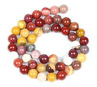 36PCS 10mm Natural Egg Yolk Stone Round Beads for Jewelry Making DIY Bracelet Necklace