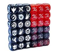 36pcs 12MM Abilities Keywords Counter Dice MTG Dice 1/+1 Counters Bulk Creature Stats Buff Tokens Dice Set (Multicolors)