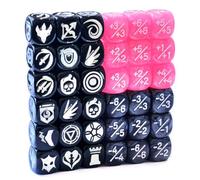 36pcs 12MM Abilities Keywords Counter Dice MTG Dice 1/+1 Counters Bulk Creature Stats Buff Tokens Dice Set (Multicolors)