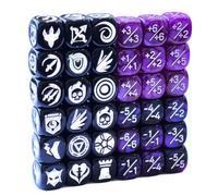 36pcs 12MM Abilities Keywords Counter Dice MTG Dice 1/+1 Counters Bulk Creature Stats Buff Tokens Dice Set (Multicolors)