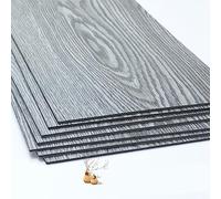 36pcs/5.02㎡ Self Adhesive Floor Planks Lino Flooring with Grey Wood Effect Floor Tiles Self Adhesive 2.0 mm Thick for Kitchen Living Room and Bathroom Floor Planks(5.02㎡,Grey)