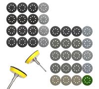 36Pcs 5 Inch Sanding Discs, Wet Dry 5 Inch 8 Hole Hook and Loop 240 400 600 800 1000 1200 1500 2000 3000 Grit Round Sanding Pads, Durable Carbon Silicon Sandpaper for Wood, Metal, Car, Furniture