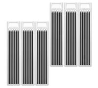 36Pcs/6 Box 2.8 mm Pencil Refills for Tracer Carpenter Mark Pencils, Solid Deep Hole Pencil Lead Replacement for Builders, Work, Construction, Carpentry (Black)